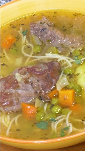 How to make a MEAT SOUP? Homemade, easy and rich in COLLAGEN 🙌