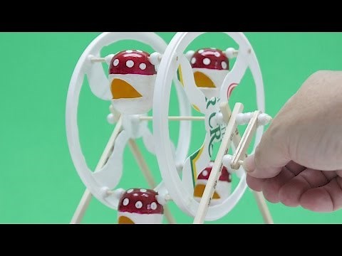 How to Make a Working Ferris Wheel at Home - Diy Projects/Crafts Ideas for Kids