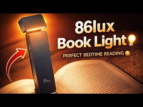 THIS TINY LIGHT CHANGED MY NIGHT READING 🌙 | 86lux Book Light Test