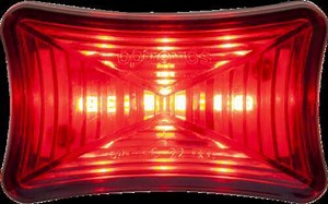 Optronics LED Clearance and Side Marker Light - Submersible - 3 Diodes - Rectangle - Red Optronics V