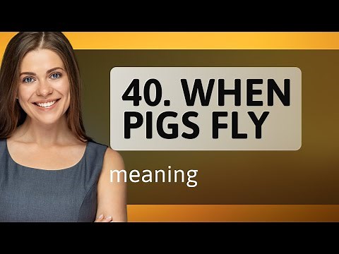 Understanding Idioms: "When Pigs Fly"