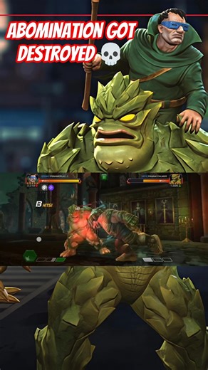 Mole Man vs Abomination INSANE Fight 😱🔥 | MCOC Crazy Gameplay #shorts