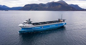 World's first electric autonomous cargo ship takes to the water