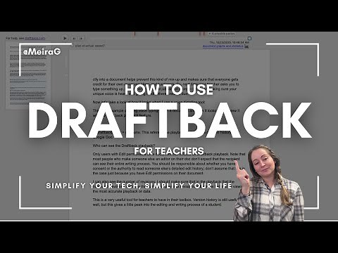 How to Use Draftback Extension in Google Docs for Teachers