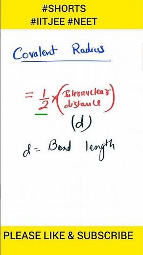 covalent radius #periodicproperties #periodictable #chemistryclass11