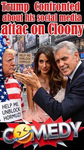 Trump attack George Cloony Frech nationality Political Satire Funny Parody Comedy Sketch Humor