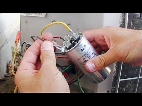 AC Fan Compressor Not Working - How to Repair / Replace HVAC Run Start Capacitor - Air Conditioner