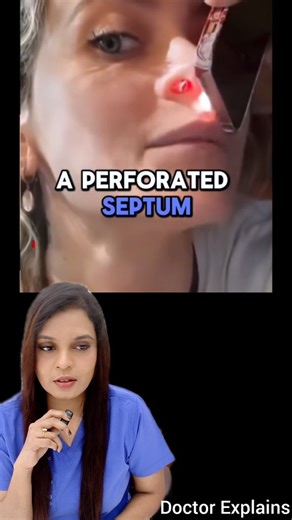Dr Ramya Shrideep N | ENT, Sleep & Cosmetic Surgeon 🔵 on Instagram: "What is a Septal Perforation? A septal perforation is a hole in the nasal septum—the wall that separates the two nostrils. It can cause symptoms like crusting, bleeding, whistling sounds while breathing, dryness, or nasal obstruction. Common Causes: • Previous nasal surgery • Trauma or nose picking • Infections • Overuse of nasal sprays • Certain medical conditions or drug use **Treatment Options:** Small perforations may be m