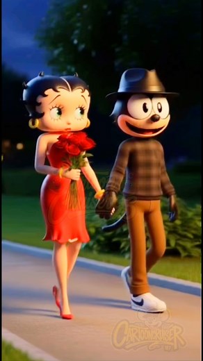 Cartooncruiser Lowrider on Instagram: "felix the cat and betty boop You Beat Me To The Punch by Mary Wells #lowrider #fyp #spring #cartoon #red #stitch #share #edit #music #like #felixthecat #bettyboop #love #you #viral #fyp"