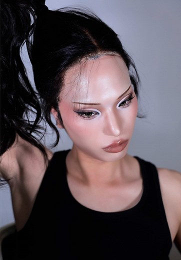 黒髪パープルの美人からヘアバンドのお兄さんになるまで 毛穴レスつや肌になれるクレンジング&洗顔 #PR #ダヴ #パールつや洗顔 #パールシャイン #洗顔 @ダヴ
