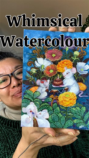 Australian Spring has sprung! Cosmos and Marigolds are featured as October birth flowers. Share with those celebrating their birthdays in October ❤️ #illustrationsbyherman #australianartist #marcelenahermanillustrator #watercolour #whimsical | Illustrations by Herman