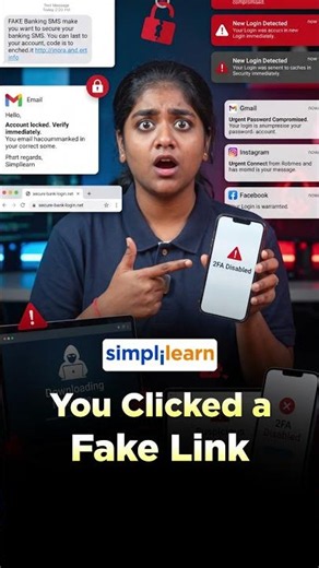 Fake Link Scam Explained | How Hackers Try To Steal Your Banking Details? | #Shorts | #Simplilearn