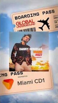 Danny Howells’ Miami CD1: The ultimate ‘Day Party’ Progressive House mix. ☀️🌴 #GU027 #DannyHowells