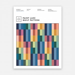 Paint Lake Quilt Pattern PDF Download - Etsy