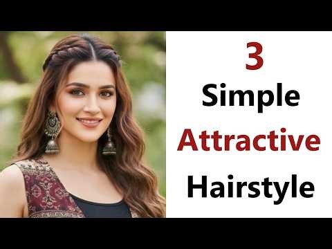3 Easy Decent Hairstyle - easy hairstyle for kurti | new hairstyle | trending hairstyle