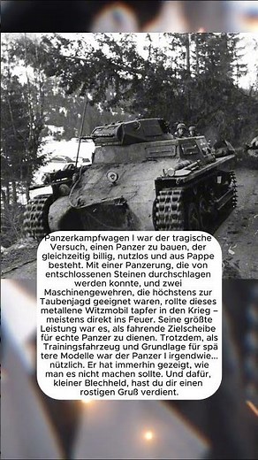 Panzer I – Der Panzer aus Pappe? Die traurige Legende beginnt...