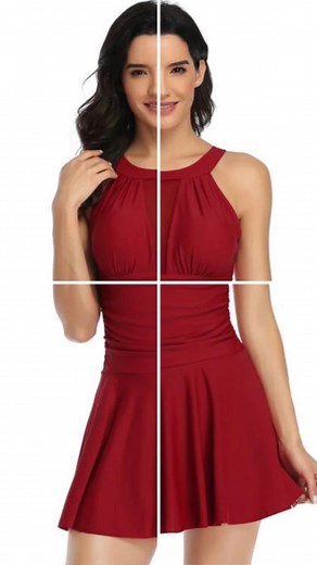 1.7K views · 4 comments | This solid red colour one piece swimsuit...