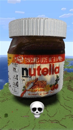 MINECRAFT NUTELLA BUILD BATTLE 🌰 - Noob vs Pro vs Hacker #shorts #minecraft