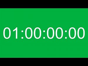 Green Screen || 1 Hour Timecode [60FPS] HD || Green Screen Effects