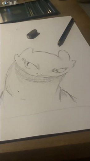 Light fury Drawing |how to train your dragon 3|