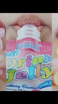 ASMR jelly eating sounds : Satisfying asmr jelly in 1 minute