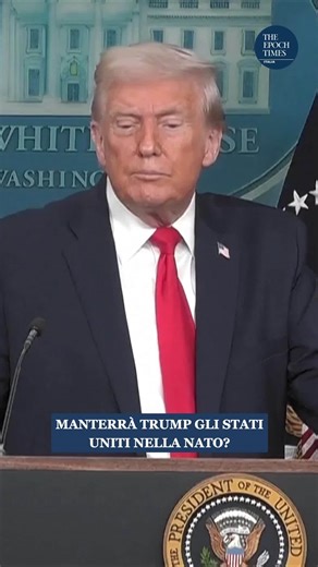 The Epoch Times Italia on Instagram: "Durante la conferenza stampa alla Casa Bianca a Washington, il presidente Trump, alla domanda se manterrà gli USA nella NATO, ha risposto che l’alleanza è diventata molto più forte grazie al loro ruolo e che gli Stati Uniti continueranno a farne parte, sottolineando però che la NATO dipende in gran parte dal contributo americano per essere efficace."