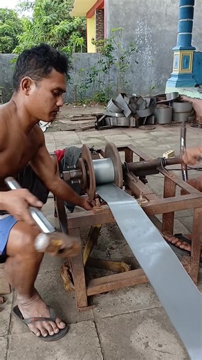Proses Gulung Besi Keren Trafo Donat Toroid Ngawi