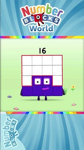 Numberblocks World - Meet Numberblock Sixteen and Learn How to Trace the Number 16 | BlueZoo Games