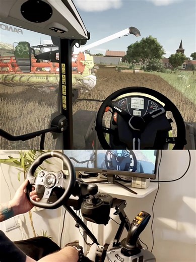 Claas Arion + Claas Evion Steering Wheel Thrustmaster Farmstick #dkgc #fs25 #farming #claas #farm