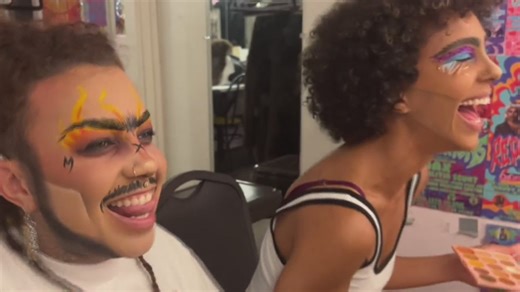 Drag kings emerging from shadows to display their art forms