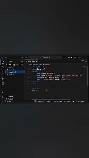 currency converter app 🔥#api #fetch #currencyconverter #shorts #viral #javascript #programming