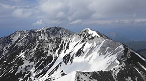 Download Snowy Mountains Peaks with Clouds for free