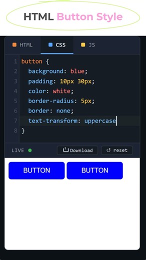 HTML Buttons Background Color #coding #htmltutorial #csstutorial