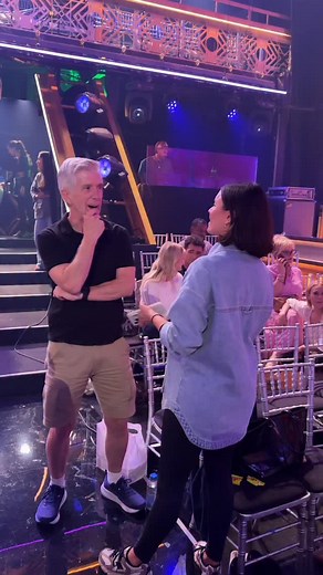 The man the myth the legend ! @tombergeron help build this special show from the ground up ! So good having him back in the ballroom ❤️❤️ @dancingwiththestars #DWTS | Derek Hough