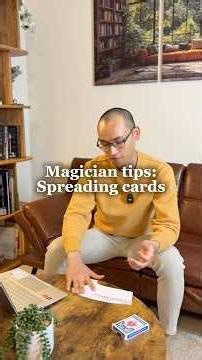 Magician Tip: Spreading Cards #learningmagic