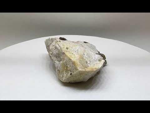 Pyrochlore and Zircon crystals in feldspar matrix 2