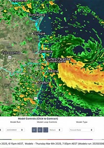 HRRE IS THE HAFS MODELLING SHOWING IT’S PREDICTIVE RADAR IN THE DAYS AHEAD TROPICAL CYCLONE ALFRED 6-3-2025 Cyclone Man | Cyclone Man