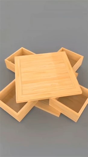 Friday Ge on Instagram: "The wooden stacking box design. Hashtags: #WoodenDesign #Woodworking #StackingBox #CreativeCraft #WoodenCraft #Handcrafted #WoodenArt #EcoFriendly #SustainableMaterials"