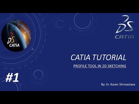 Profile tool in CATIA 2D Sketching