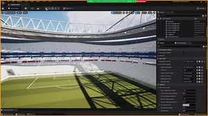 My character starts falling down. when I play it got stuck underneath the stadium.