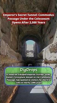 Commodus Passage – Secret Tunnel in the Colosseum #archaeology #ancienthistory #Rome #Colosseum