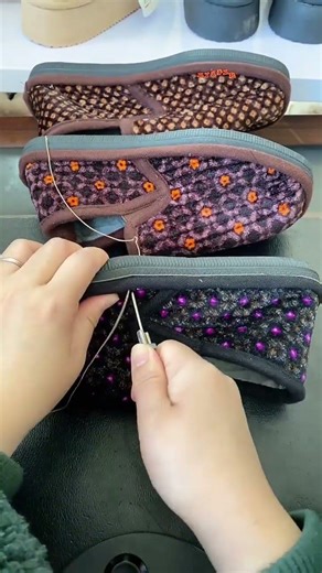 Colorful Beaded Embroidery on Ladies Jutti | Full Crafting Video🪡