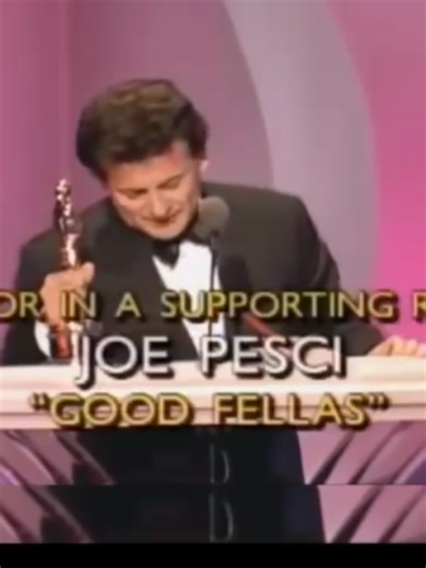 Joe Pesci's Shortest Oscar Speech in History