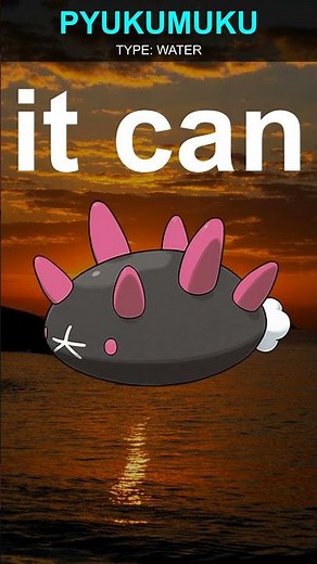 Meet Pyukumuku! 🐚 The Ultimate Survivor! #pyukumuku #pokemon #pokemongo #anime #pokedex #tcg