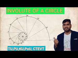 INVOLUTE OF A CIRCLE/INVOLUTE OF A CIRCLE IN ENGINEERING DRAWING/CIRCLE IN DRAWING/SHOBHA PANDIT