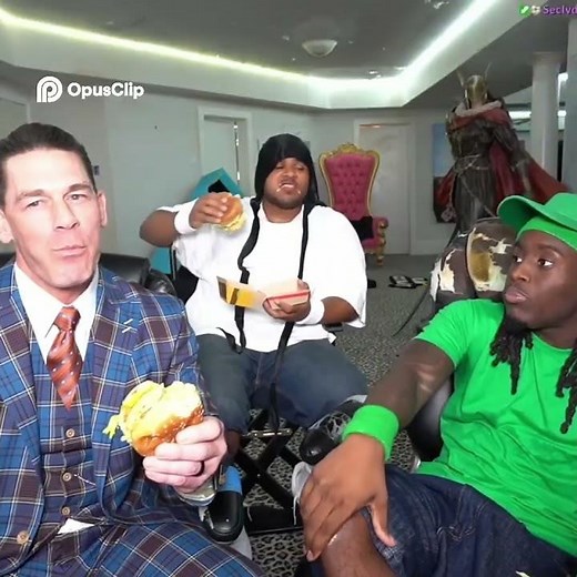 Kai, Fanum & John Cena Try a Big Mac 😂🍔