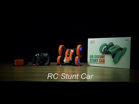 GD99 2.4G RC Stunt Car 360° Rotation Double-sided Driving with LED Light and Music