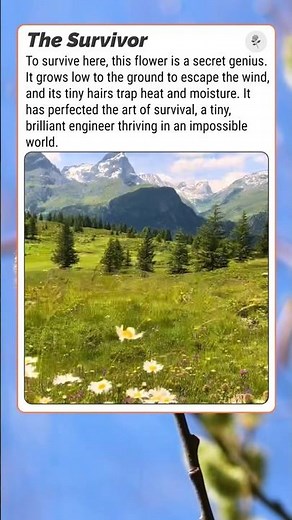 Plant Survival Adaptations: The Genius of an Alpine Flower❤️☘️