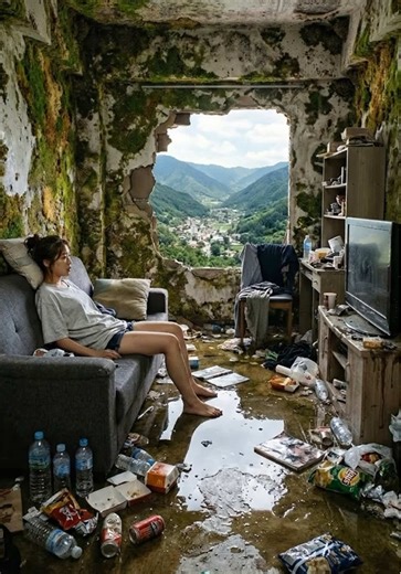 From a Broken Room to a Dream View – She Was Just Watching TV… Then Everything Changed #restoration B#BeforeAfterR#RoomMakeoverT#Transformationsatisfying