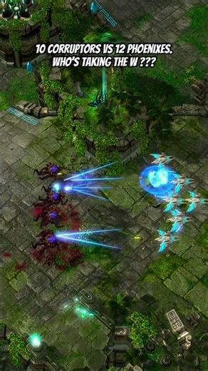SC2.BattleRumBle: 10 Corruptors vs 12 Phoenixes – EPIC AIR BATTLE #sc2 #rts #starcraft2 #스타크래프트2